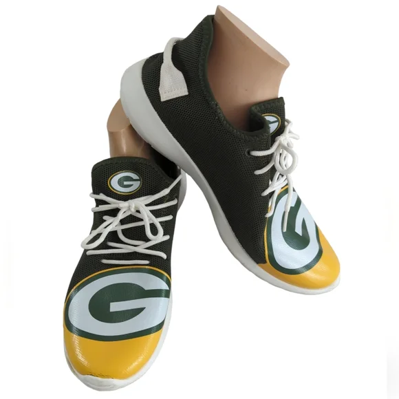Green Bay Packers NFL sneakers shoes, Foco, football, men's 12